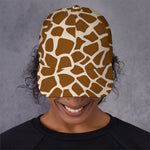 Brown Giraffe Pattern Print Baseball Cap