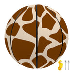 Brown Giraffe Pattern Print Basketball