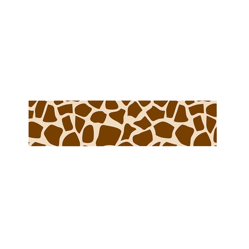 Brown Giraffe Pattern Print Bed Runner