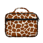 Brown Giraffe Pattern Print Briefcase Bible Bag