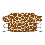 Brown Giraffe Pattern Print Car Windshield Snow Cover