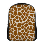 Brown Giraffe Pattern Print Casual Backpack