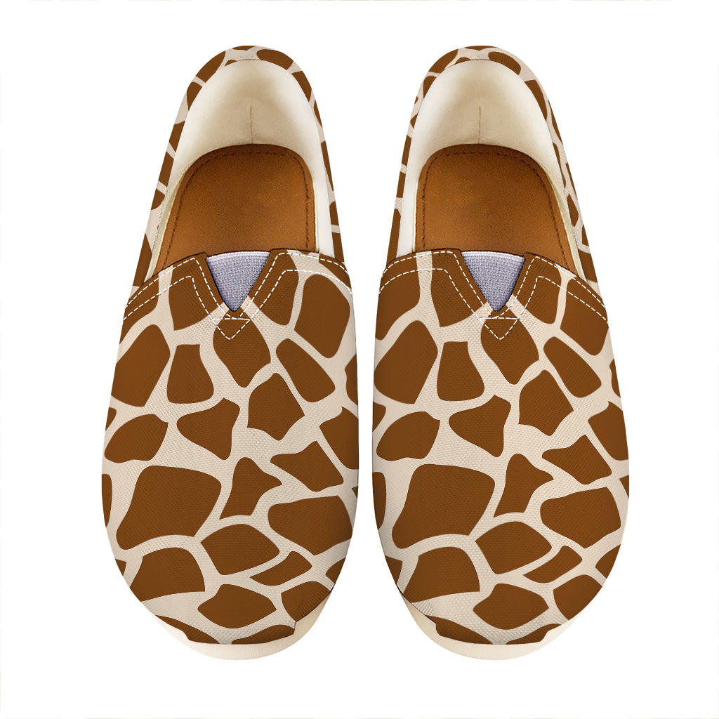 Brown Giraffe Pattern Print Casual Shoes
