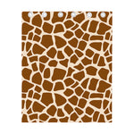 Brown Giraffe Pattern Print Curtain