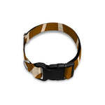 Brown Giraffe Pattern Print Dog Collar