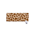 Brown Giraffe Pattern Print Extended Mouse Pad