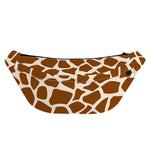 Brown Giraffe Pattern Print Fanny Pack