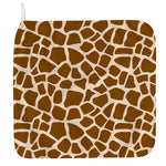 Brown Giraffe Pattern Print Hand Towel