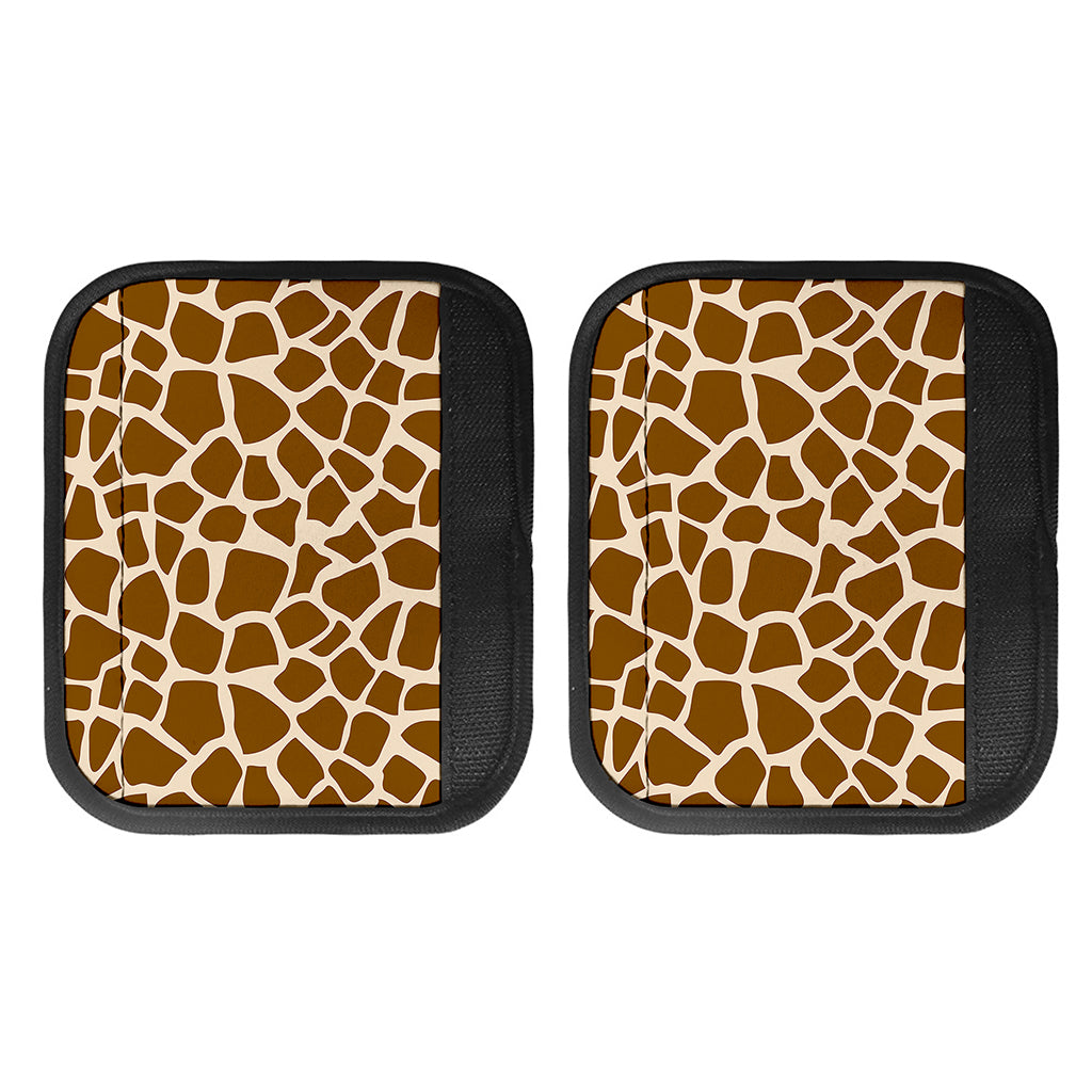 Brown Giraffe Pattern Print Handle Covers