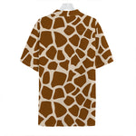 Brown Giraffe Pattern Print Hawaiian Shirt