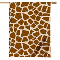 Brown Giraffe Pattern Print House Flag