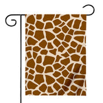 Brown Giraffe Pattern Print House Flag
