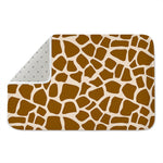 Brown Giraffe Pattern Print Indoor Door Mat