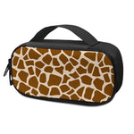 Brown Giraffe Pattern Print Insulin Cooler Travel Case