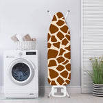 Brown Giraffe Pattern Print Ironing Board Cover