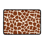 Brown Giraffe Pattern Print Kitchen Mat