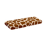 Brown Giraffe Pattern Print Piano Keyboard Cover