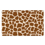 Brown Giraffe Pattern Print Polyester Doormat