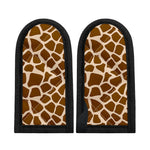 Brown Giraffe Pattern Print Skillet Handle Cover