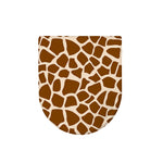 Brown Giraffe Pattern Print Toilet Lid Cover