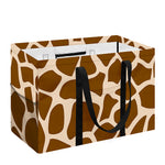 Brown Giraffe Pattern Print Utility Tote Bag