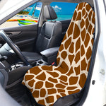 Brown Giraffe Pattern Print Waterproof Car Seat Cover
