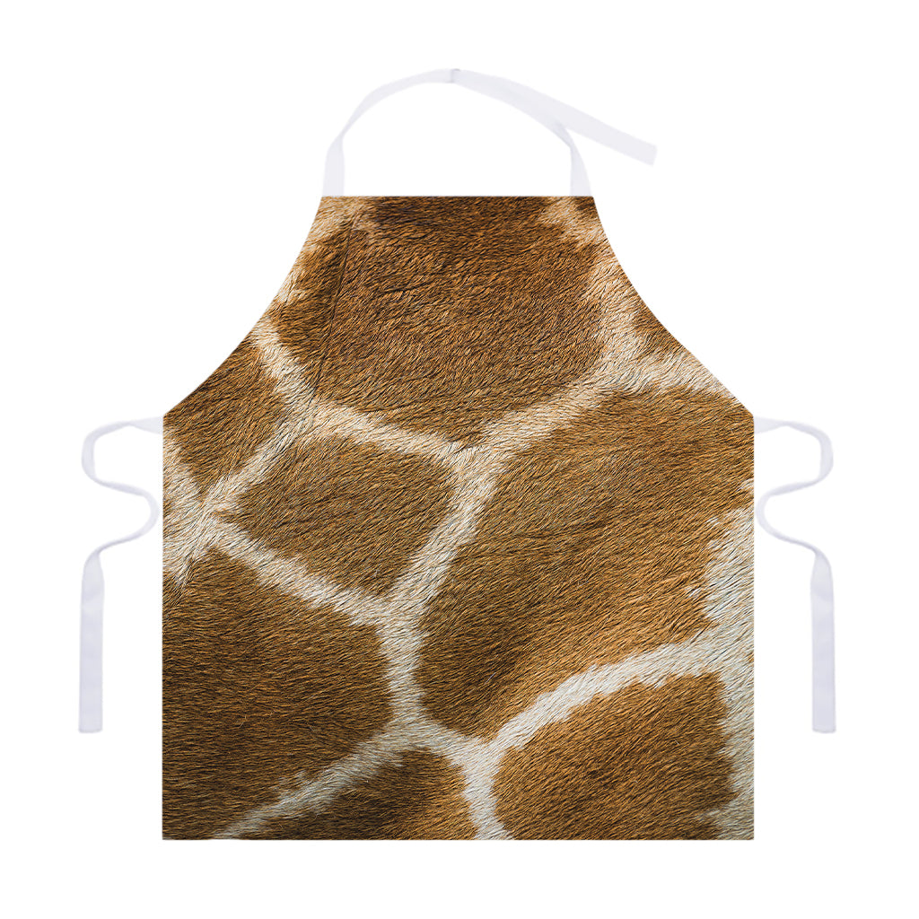 Brown Giraffe Print Adjustable Apron