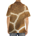 Brown Giraffe Print Aloha Shirt