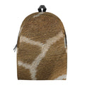 Brown Giraffe Print School Backpack
