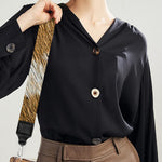 Brown Giraffe Print Bag Strap