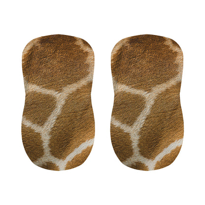 Brown Giraffe Print Bar Stool Covers
