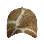Brown Giraffe Print Baseball Cap
