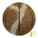 Brown Giraffe Print Basketball