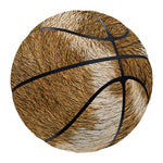 Brown Giraffe Print Basketball