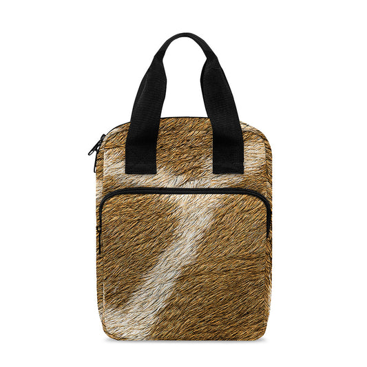 Brown Giraffe Print Bible Tote Bag