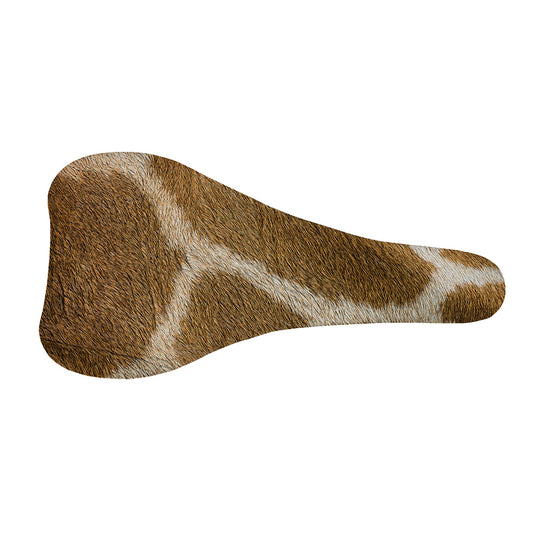 Brown Giraffe Print Bicycle Seat Cover