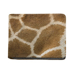 Brown Giraffe Print Bifold Wallet