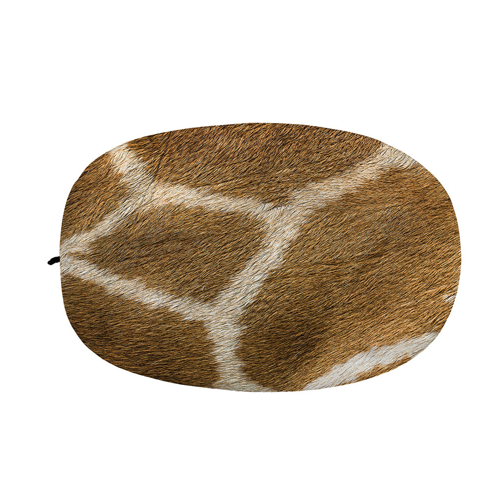 Brown Giraffe Print Car Side Mirror Covers