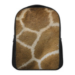 Brown Giraffe Print Casual Backpack