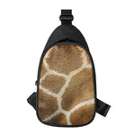 Brown Giraffe Print Chest Bag