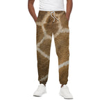 Brown Giraffe Print Cotton Pants
