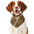 Brown Giraffe Print Dog Bandana