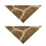 Brown Giraffe Print Dog Bandana
