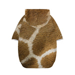 Brown Giraffe Print Dog Zip Up Hoodie