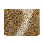 Brown Giraffe Print Drum Lamp Shade