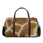 Brown Giraffe Print Duffle Bag