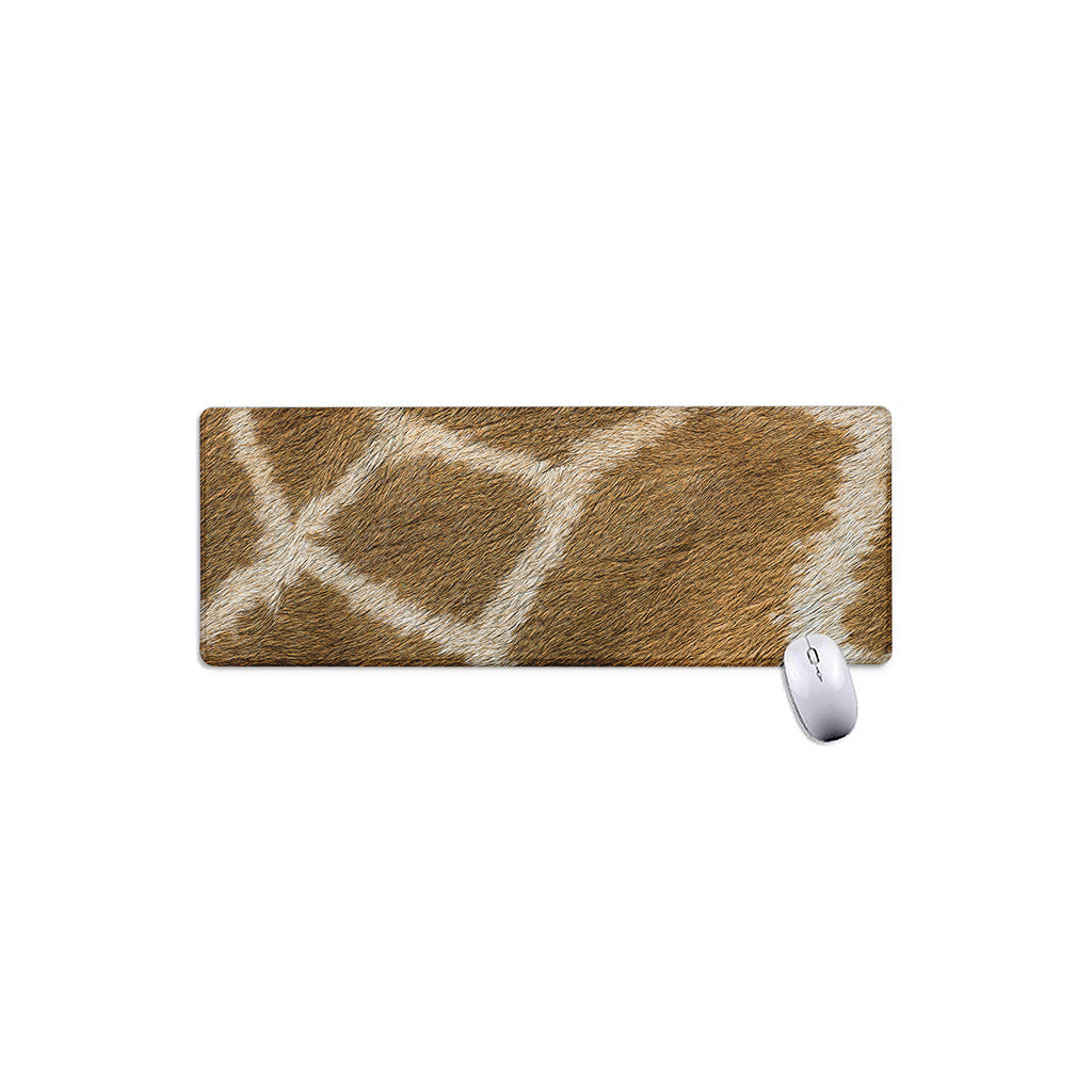 Brown Giraffe Print Extended Mouse Pad