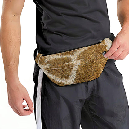 Brown Giraffe Print Fanny Pack