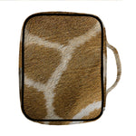 Brown Giraffe Print Front Pocket Bible Bag