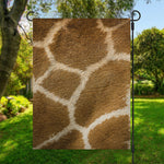 Brown Giraffe Print Garden Flag